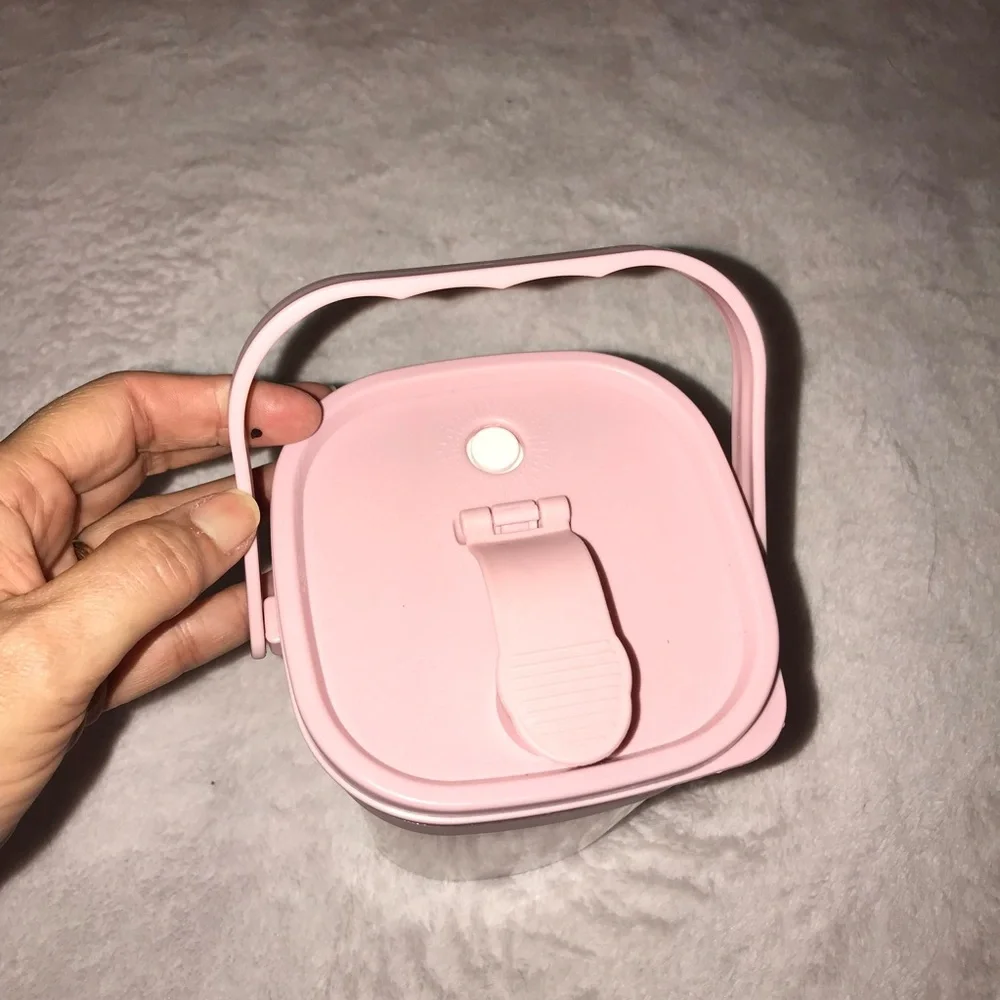 Portable Water Juice Container With Cups for Dining Cafe Picnic New - Picture 4 of 14